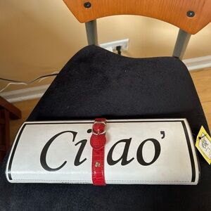 PeachCarr designer clutch Ciao